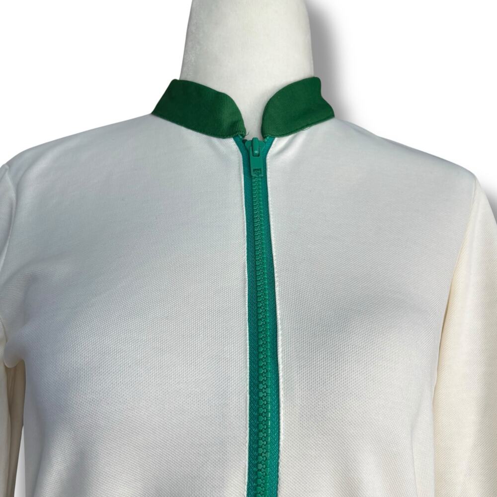 Vintage Rainbow Stripe Track Jacket Retro 70s Athletic Zip Up XS Pride Sporty - Picture 3 of 9